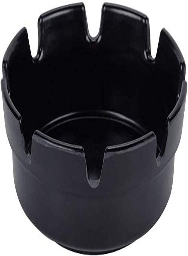 Black Plastic Ashtrays 2 pack